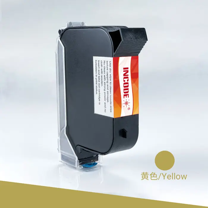 INCODE 45 half-inch solvent quick-drying yellow ink cartridge