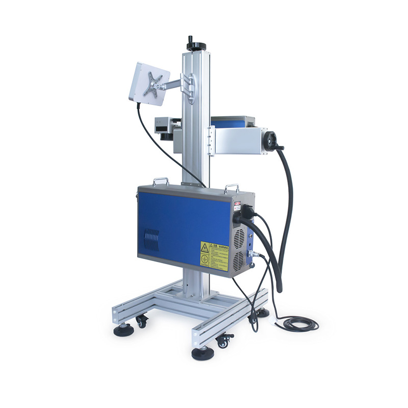 online flying fiber laser marking machine