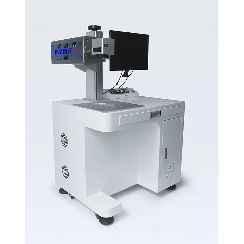 Static Co2 Laser Marking Machine For Plastic PVC PE
